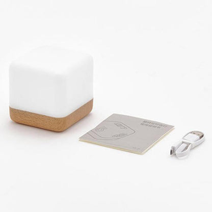 Modern Magic Cube Turn Timer Night Light USB Rechargeable LED Table Lamp