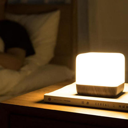 Modern Magic Cube Turn Timer Night Light USB Rechargeable LED Table Lamp