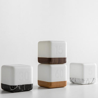 Modern Magic Cube Turn Timer Night Light USB Rechargeable LED Table Lamp