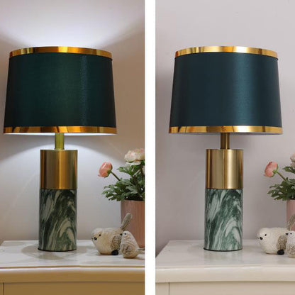 Nordic Fabric Column 1-Light Dimmer Touch Table Lamp