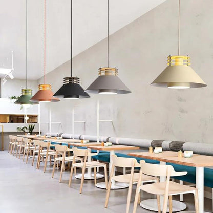 Industrial Iron Nordic Macaron Color 1-Light Pendant Light