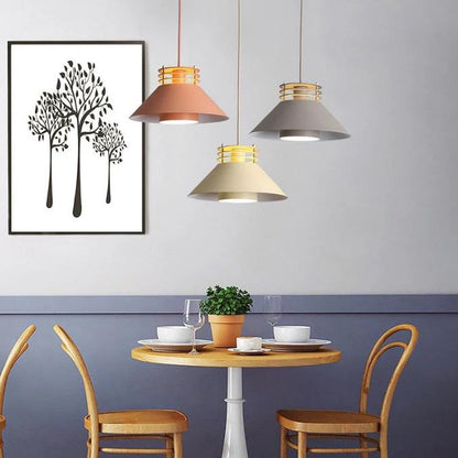 Industrial Iron Nordic Macaron Color 1-Light Pendant Light
