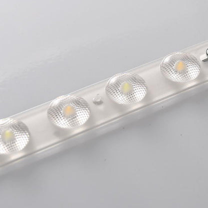 Modern Acrylic Shade Round Log LED Flush Mount Light