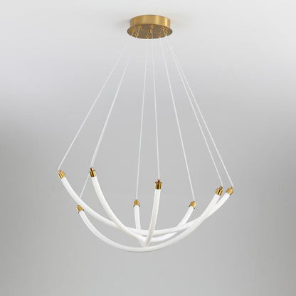 Nordic Creative Arc Line  Luminous LED Chandelier