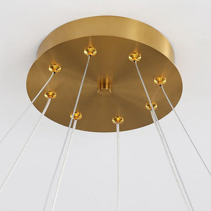 Nordic Creative Arc Line  Luminous LED Chandelier