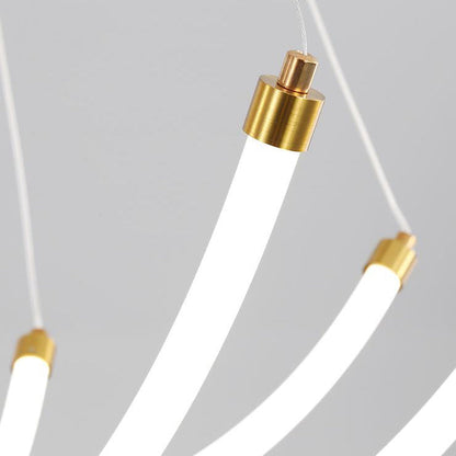 Nordic Creative Arc Line  Luminous LED Chandelier