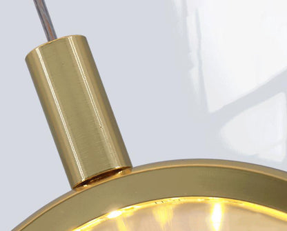 مصباح LED معلق متعدد الأنماط على شكل كرة بلورية ثلاثية الأبعاد إبداعي 