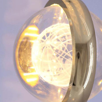 مصباح LED معلق متعدد الأنماط على شكل كرة بلورية ثلاثية الأبعاد إبداعي 