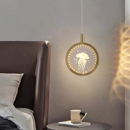 مصباح LED معلق متعدد الأنماط على شكل كرة بلورية ثلاثية الأبعاد إبداعي 