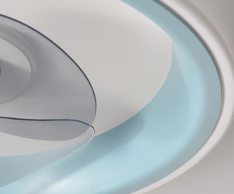 مروحة إضاءة LED خفيفة الوزن وحديثة من الأكريليك