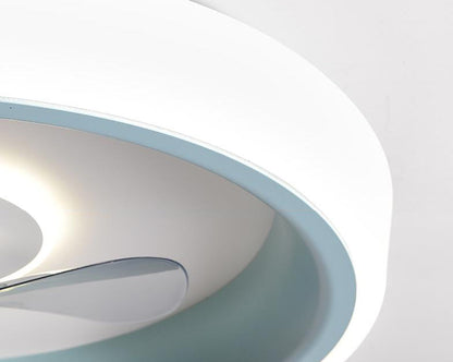 مروحة إضاءة LED خفيفة الوزن وحديثة من الأكريليك