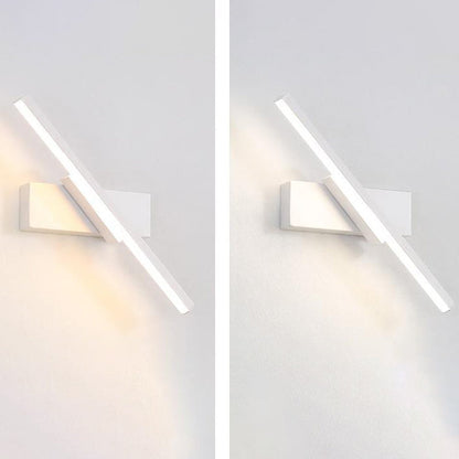 Industrial Iron Nordic Long Bar Design Rotatable LED Wall Sconce Lamp