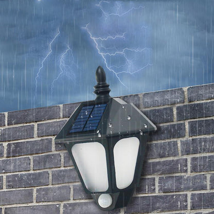مصباح حائط LED خارجي مزخرف إبداعي مقاوم للماء يعمل بالطاقة الشمسية 
