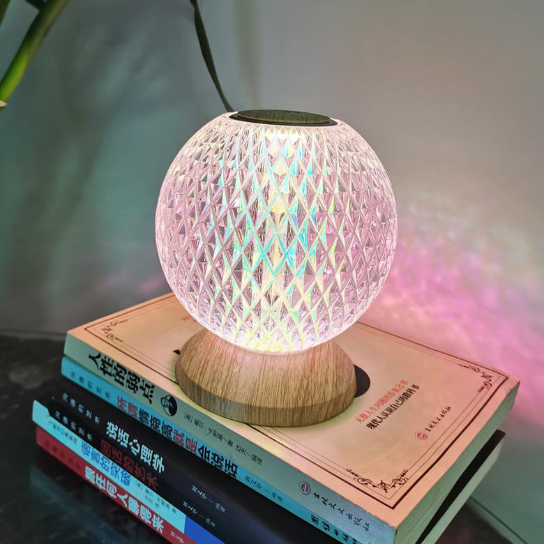 Creative Acrylic Moon Design LED Night Light Table Lamp