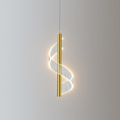 Minimalist Nordic Acrylic Strip Design LED Chandelier