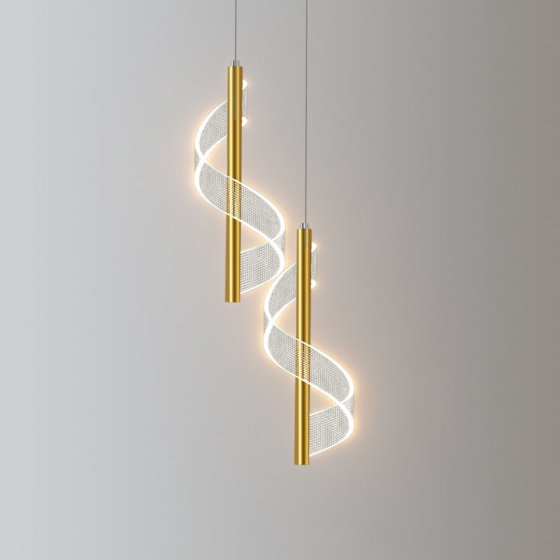 Minimalist Nordic Acrylic Strip Design LED Chandelier