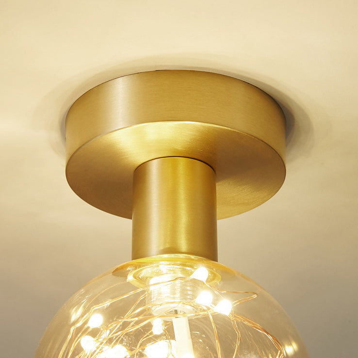 مصباح LED مدمج بتصميم جيبسوفيلا نحاسي بالكامل من نورديك 