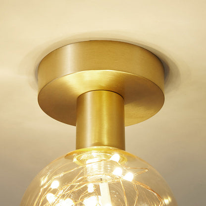 مصباح LED مدمج بتصميم جيبسوفيلا نحاسي بالكامل من نورديك 