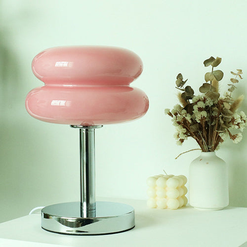 Modern Glass Tart Design 1-Light Table Lamp