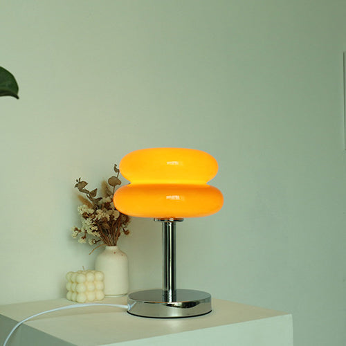 Modern Glass Tart Design 1-Light Table Lamp