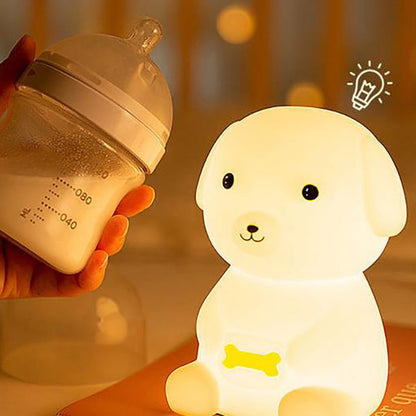 Creative Silicone Puppy LED Night Light Table Lamp