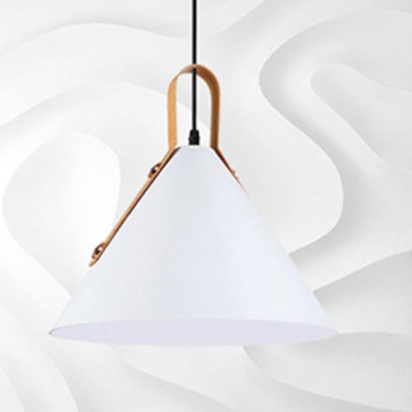 Nordic Minimalist Macaron Color Cone 1-Light Pendant Light