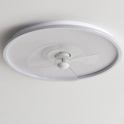 Modern Acrylic Round Minimalistic LED Flush Mount Fan Light