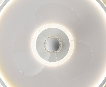 Modern Acrylic Round Minimalistic LED Flush Mount Fan Light