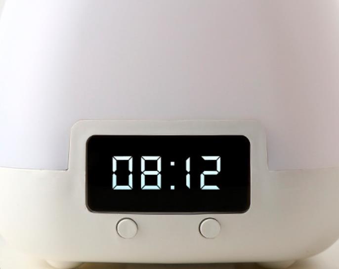 Creative Portable Clock LED Night Light Table Lamp