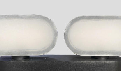 Modern Minimalist Aluminum Outdoor Double Head Adjustable LED Wall Sconce Lamp