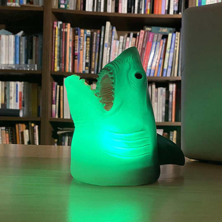 Creative Shark Silicone Pat LED Night Light Table Lamp