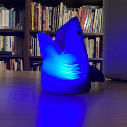 Creative Shark Silicone Pat LED Night Light Table Lamp