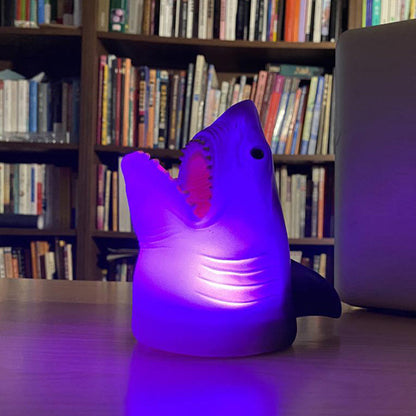 Creative Shark Silicone Pat LED Night Light Table Lamp