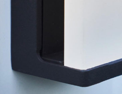Solar Square Frosted Glass Waterproof Outdoor LED Wall Sconce Lamp