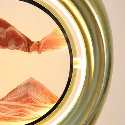 Creative Apple Quicksand Painting Decorative Ambient LED Table Lamp