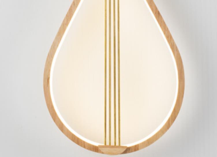 مصباح حائط LED بتصميم آلة البيبا الصينية الحديثة 