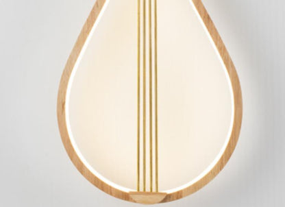 مصباح حائط LED بتصميم آلة البيبا الصينية الحديثة 
