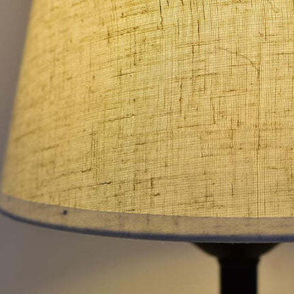 European Retro Metal Fabric USB Remote Control LED Table Lamp