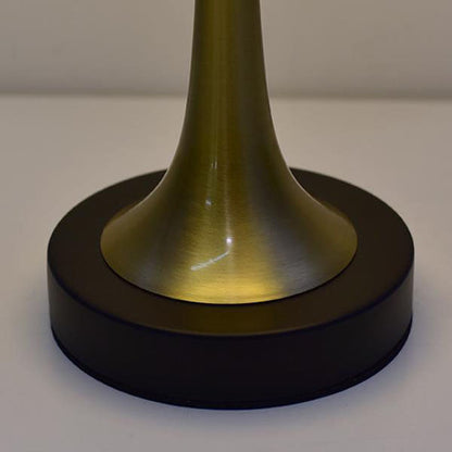 European Retro Metal Fabric USB Remote Control LED Table Lamp