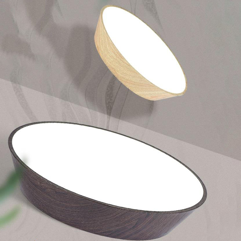 New Chinese Wrought Iron Acrylic Round LED Flush Mount Ceiling Light
