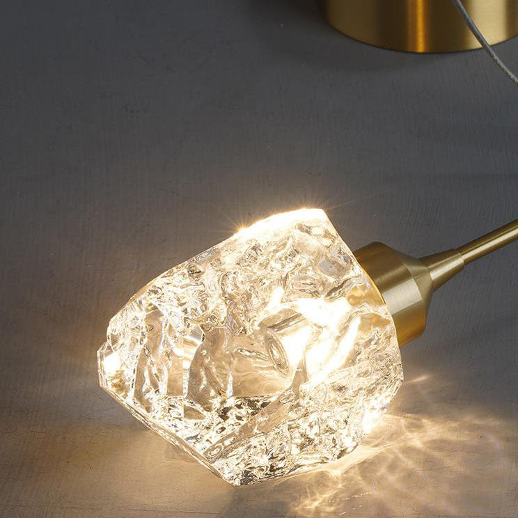 Modern Light Luxury Full Copper Crystal 1-Light Pendant Light
