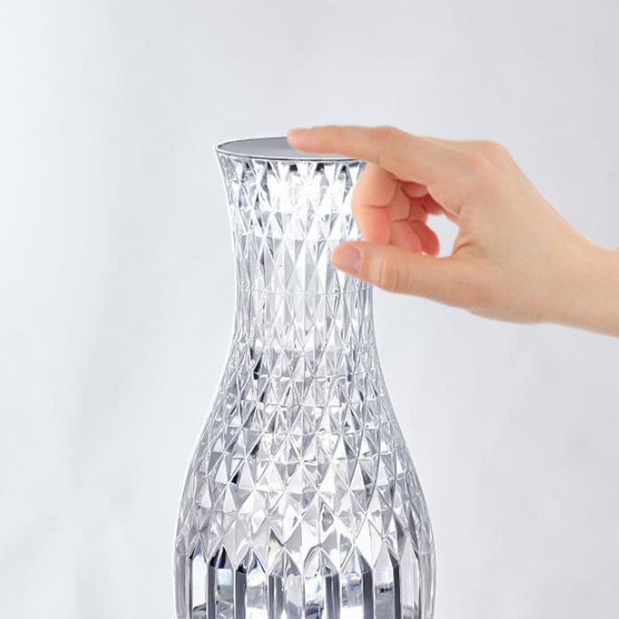 Modern Creative Vase Acrylic USB Rechargeable Touch LED Night Light Table Lamp