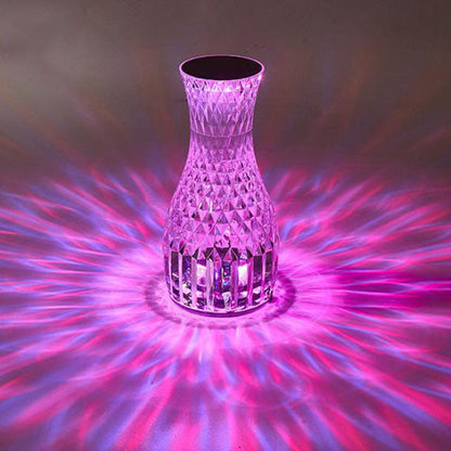 Modern Creative Vase Acrylic USB Rechargeable Touch LED Night Light Table Lamp