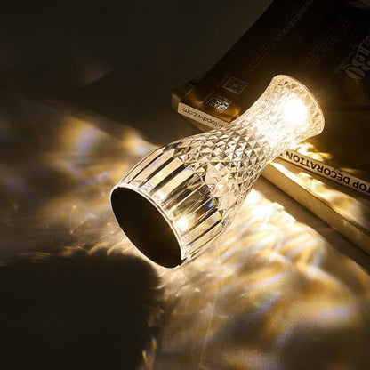 Modern Creative Vase Acrylic USB Rechargeable Touch LED Night Light Table Lamp