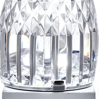Modern Creative Vase Acrylic USB Rechargeable Touch LED Night Light Table Lamp