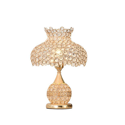Nordic Luxury Crystal Cone Geometry 1-Light Table Lamp
