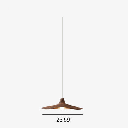 Japanese Vintage Resin Lotus Leaf 1-Light Pendant Light