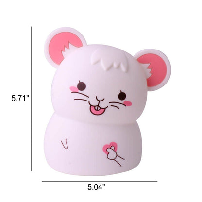 Cartoon Cute Mouse Silicone USB LED Night  Light Table Lamp