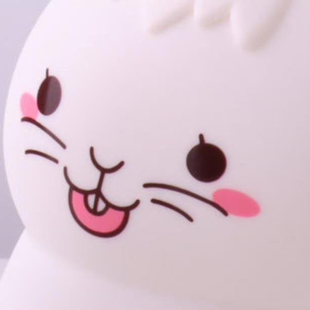 Cartoon Cute Mouse Silicone USB LED Night  Light Table Lamp