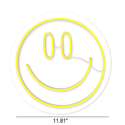Neon Smiley Silicone LED Atmosphere Decorative Neon Lights
